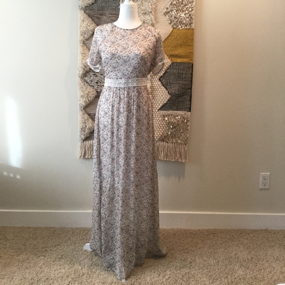 Full Length Floral Dress